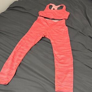Athletic Works Coral Sports Bra Set